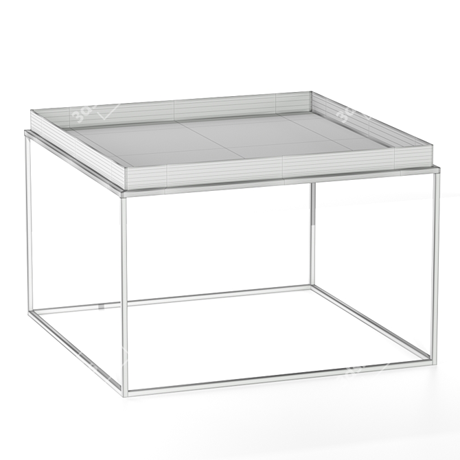 Spanish Metal Coffee Table - TO4ROOMS DZ-106-168 3D model image 3