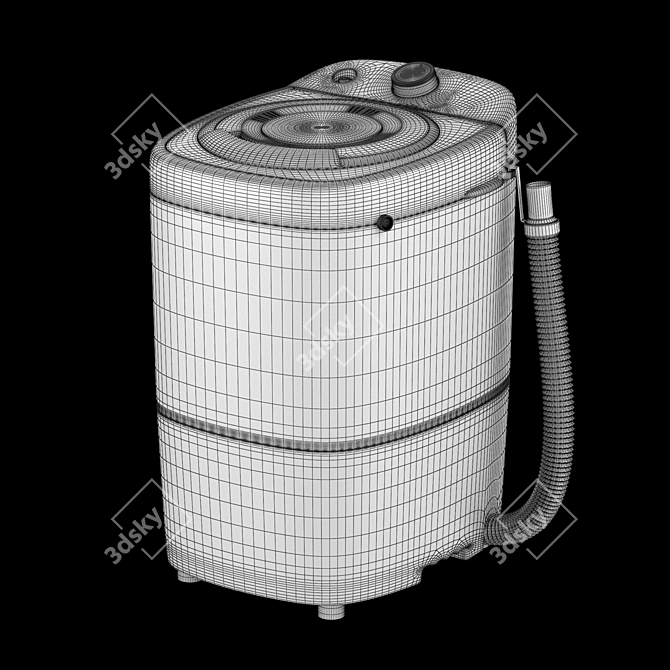 Compact Washing Machine 300 3D model image 5