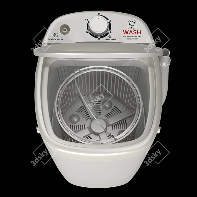 Compact Washing Machine 300 3D model image 6