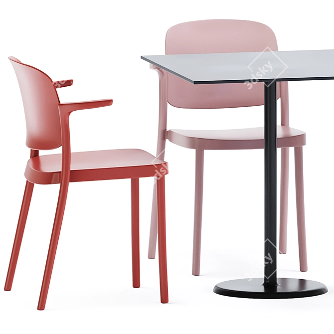 Colos Table & Chair Set 3D model image 3