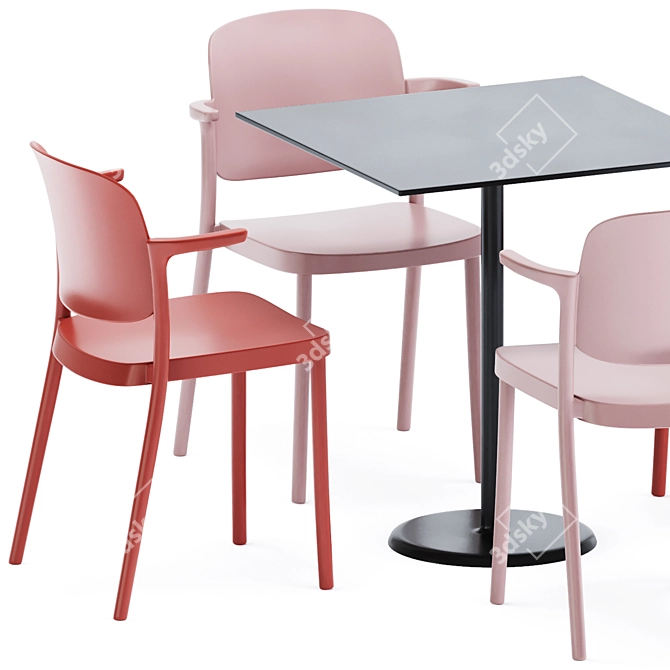 Colos Table & Chair Set 3D model image 6