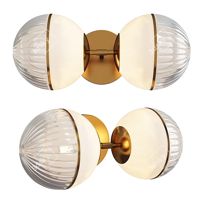 Elegant Laney Sconce 3D model image 1