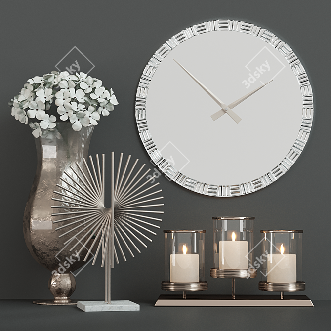 Glimmering Home Decor Set 3D model image 1