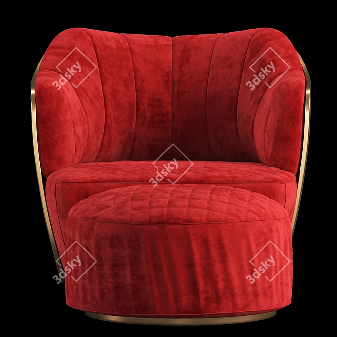 Elegant Minotti Chair: 4 Models 3D model image 2