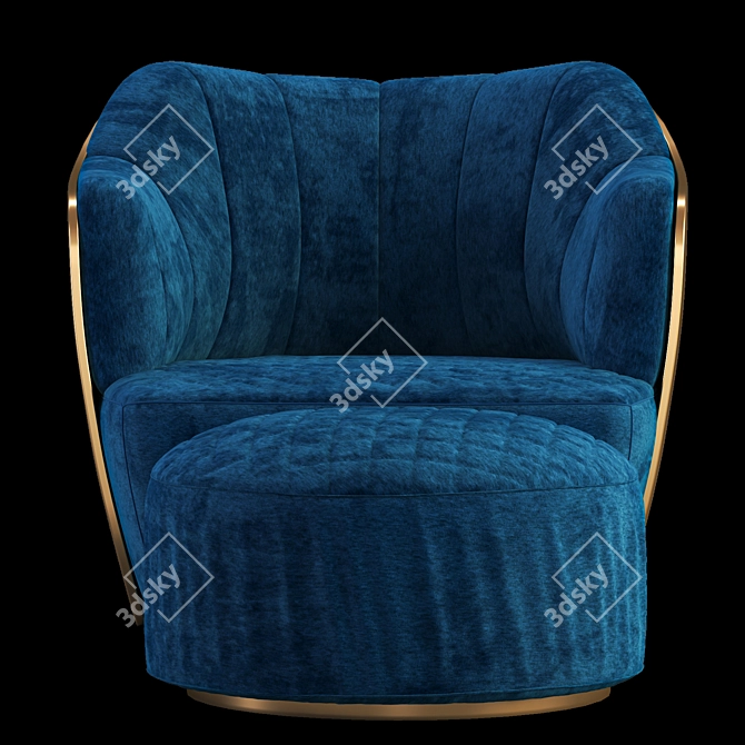 Elegant Minotti Chair: 4 Models 3D model image 4