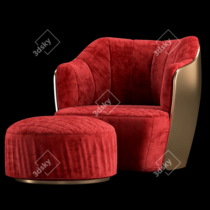 Elegant Minotti Chair: 4 Models 3D model image 9