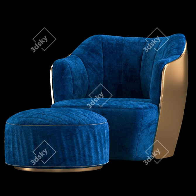 Elegant Minotti Chair: 4 Models 3D model image 10