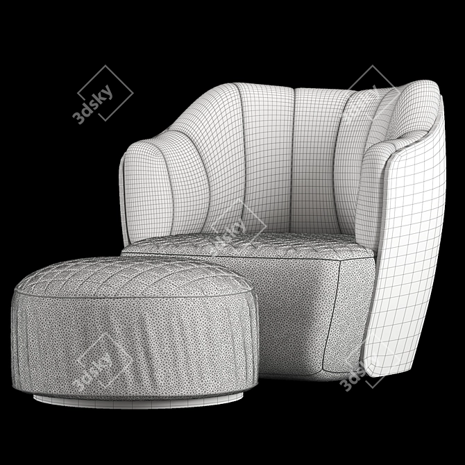 Elegant Minotti Chair: 4 Models 3D model image 11