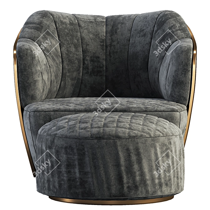 Elegant Minotti Chair: 4 Models 3D model image 14