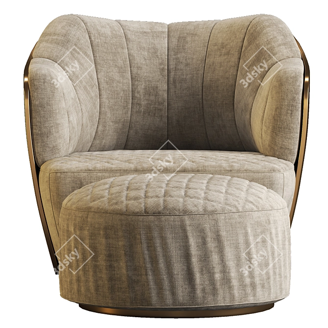 Elegant Minotti Chair: 4 Models 3D model image 17