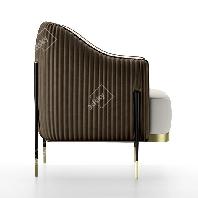 Elegant Capitol Collection Armchair 3D model image 5