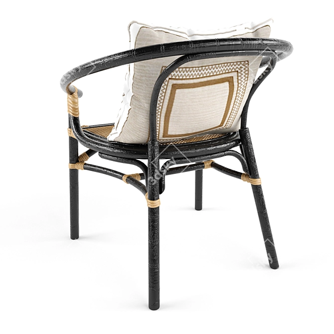 Maja Armchair: Stylish Seating with Modern Appeal 3D model image 4