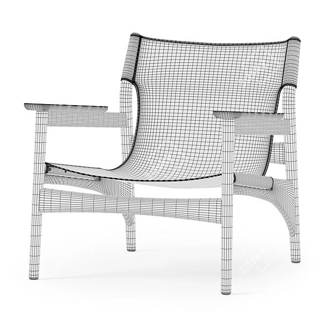 Norm Architects Kinuta N LC02 - Scandinavian Design Chair 3D model image 4