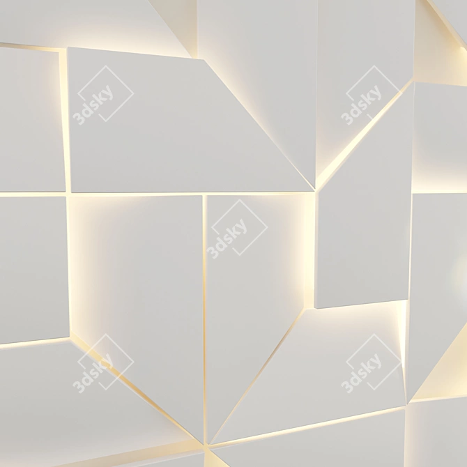 Innovative 3D LED IQ Panel 3D model image 3