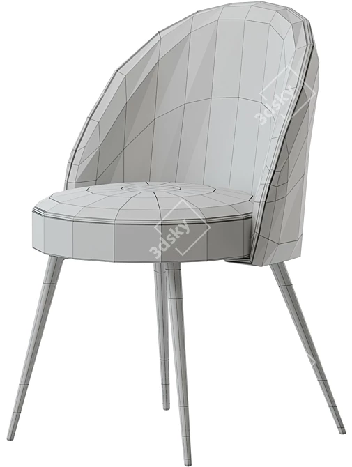 Elegant Eichholtz Cooper Dining Chair 3D model image 7