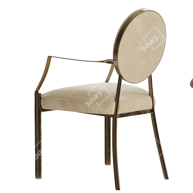 Elegant Eichholtz Scribe Dining Chair 3D model image 2