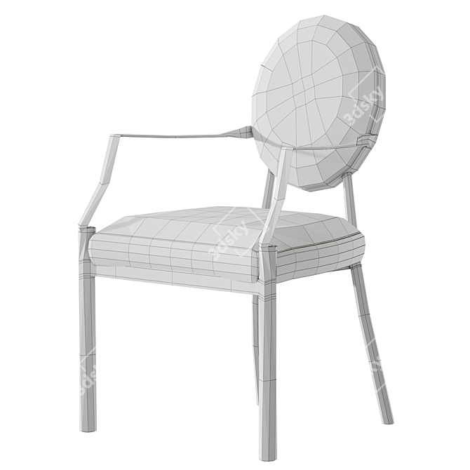 Elegant Eichholtz Scribe Dining Chair 3D model image 4