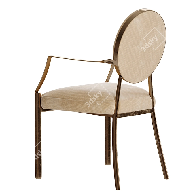 Elegant Eichholtz Scribe Dining Chair 3D model image 6