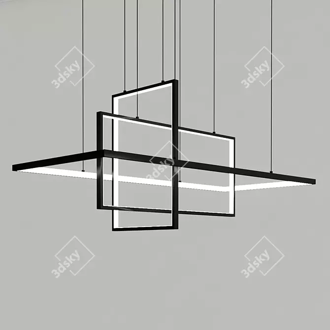 TILAN Ceiling Mount Design Lamp 3D model image 2