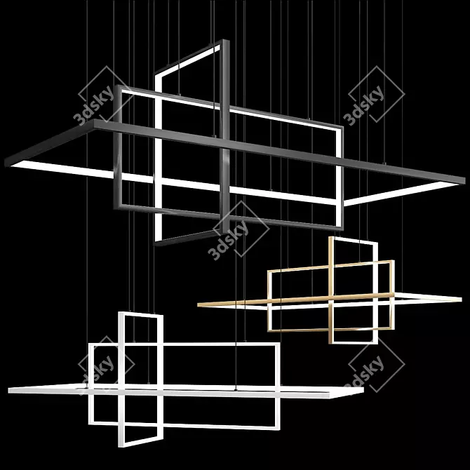 TILAN Ceiling Mount Design Lamp 3D model image 4