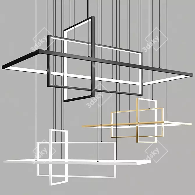 TILAN Ceiling Mount Design Lamp 3D model image 10