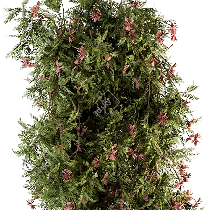 Lush Outdoor Hanging Plants - Set of 202 3D model image 3