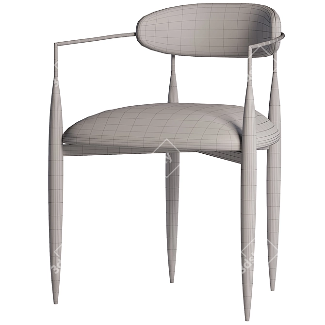 Modern Dining Chair 3D model image 5