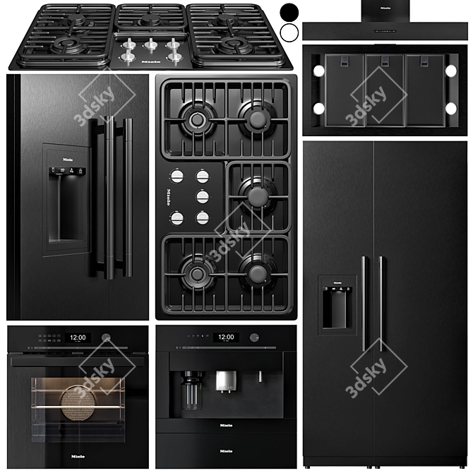 Kitchen Perfection: Miele Appliance Collection 3D model image 1