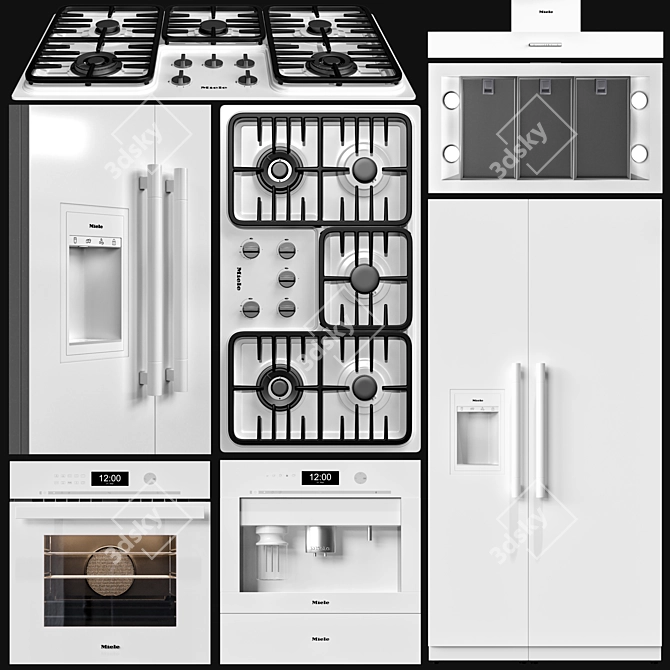 Kitchen Perfection: Miele Appliance Collection 3D model image 2