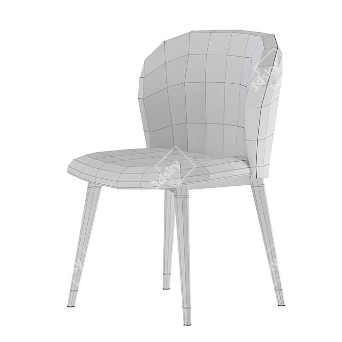 Elegant Eichholtz Volante Dining Chair 3D model image 4