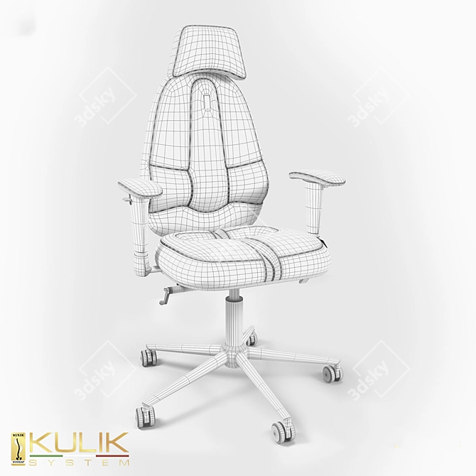 Kulik System Classic Ergonomic Chair 3D model image 3