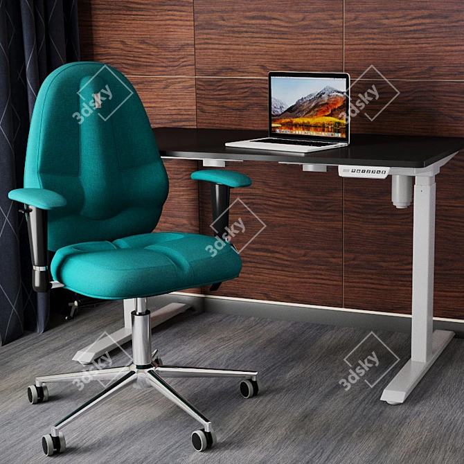 Kulik System Classic Ergonomic Chair 3D model image 8
