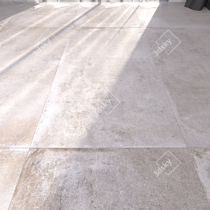 Retour Ivory Floor Tile 60x120 - FLAVIKER 3D model image 1