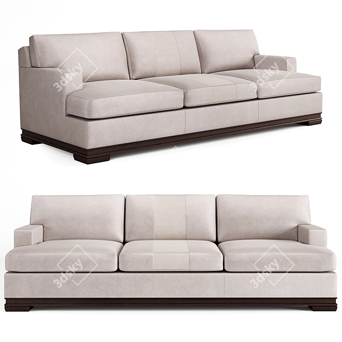 Elegant Carlyle Sofa by Holly Hunt 3D model image 1