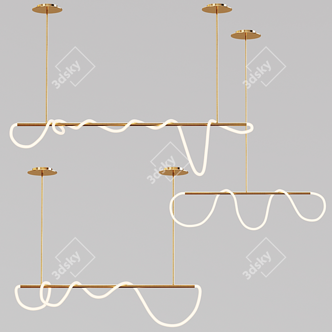 Minimalist Scandinavian Pendant Lights 3D model image 5