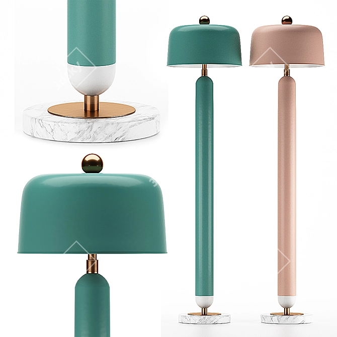 Nordic Elegance: Lampatron MEET - Scandinavian Style Floor Lamp 3D model image 1