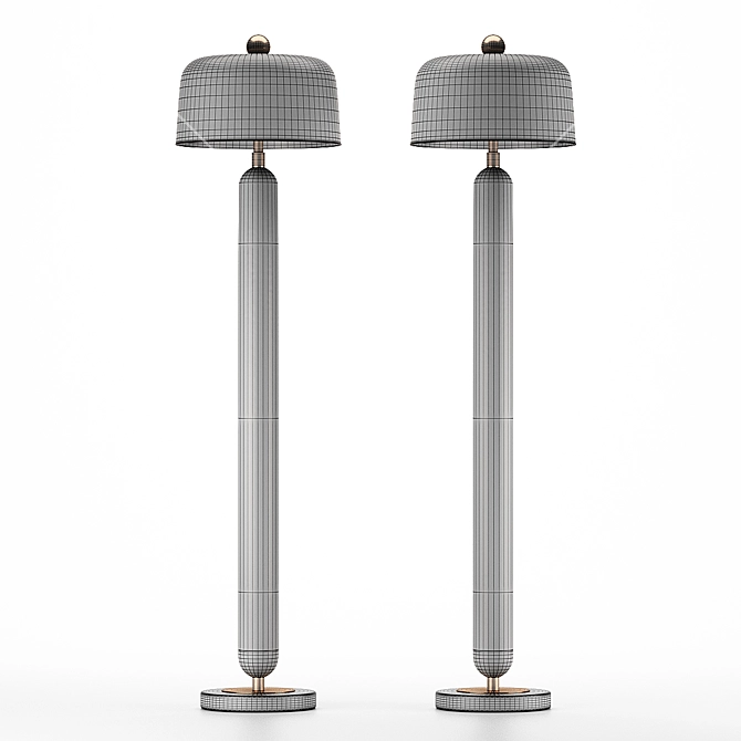 Nordic Elegance: Lampatron MEET - Scandinavian Style Floor Lamp 3D model image 3