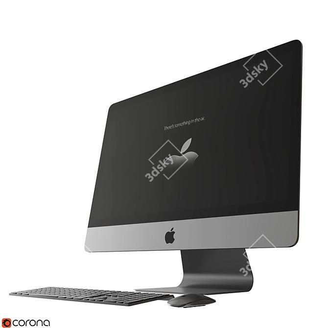 Sleek iMac PRO - Space Gray 3D model image 4