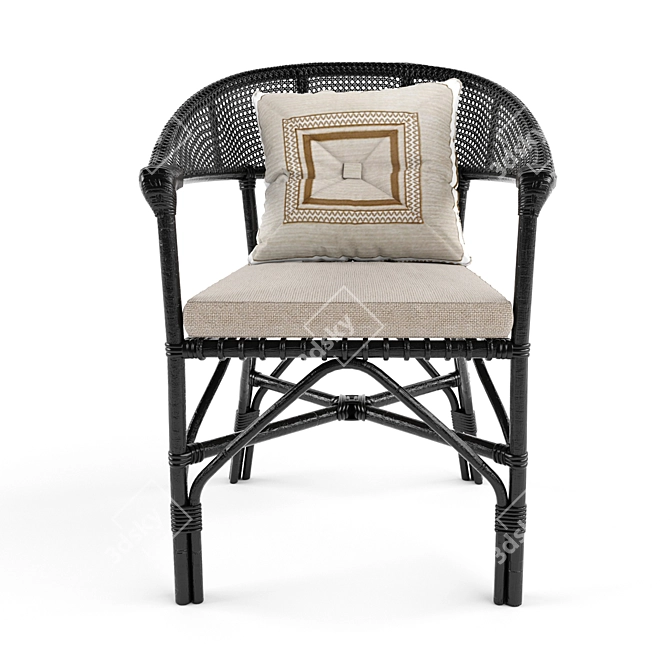 Elegant Avery Grace Armchair - 3D Max 2015 3D model image 5