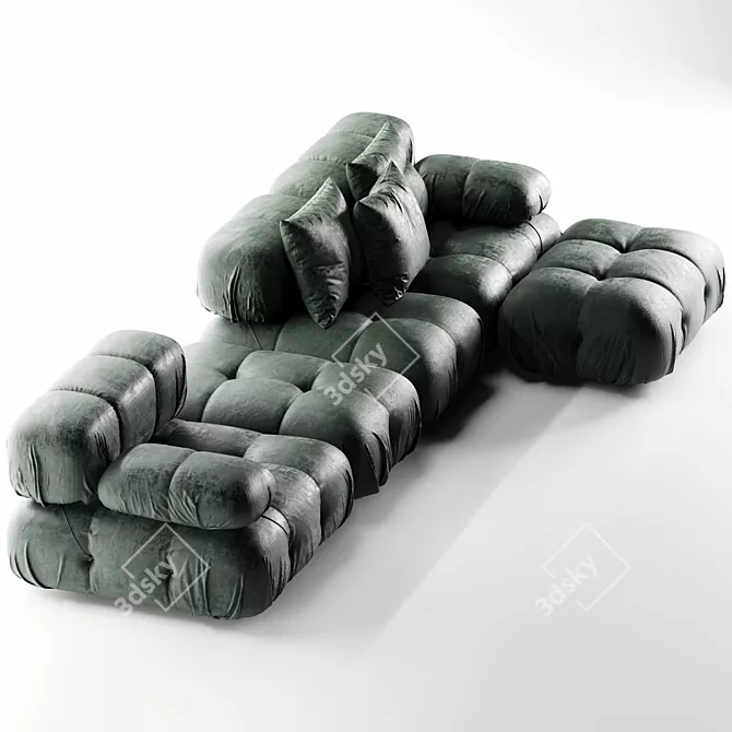 Title: Modern Bb Italia Camaleonda Sofa 3D model image 5