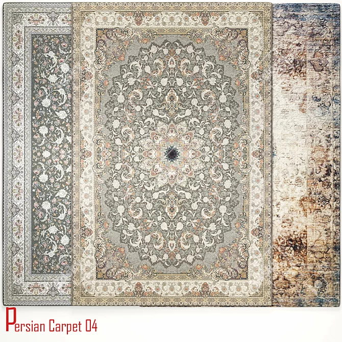 Exquisite Persian Carpet 04 3D model image 2