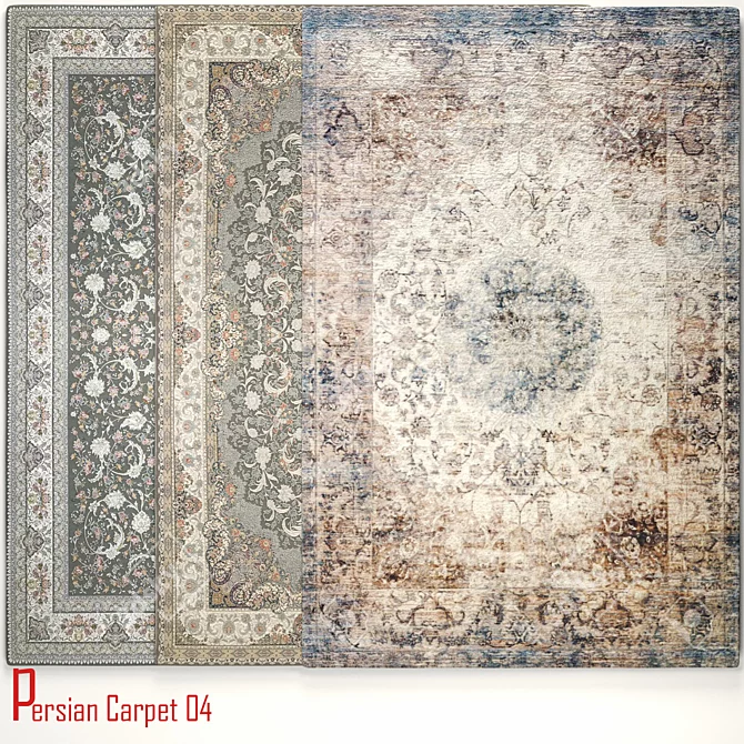 Exquisite Persian Carpet 04 3D model image 3