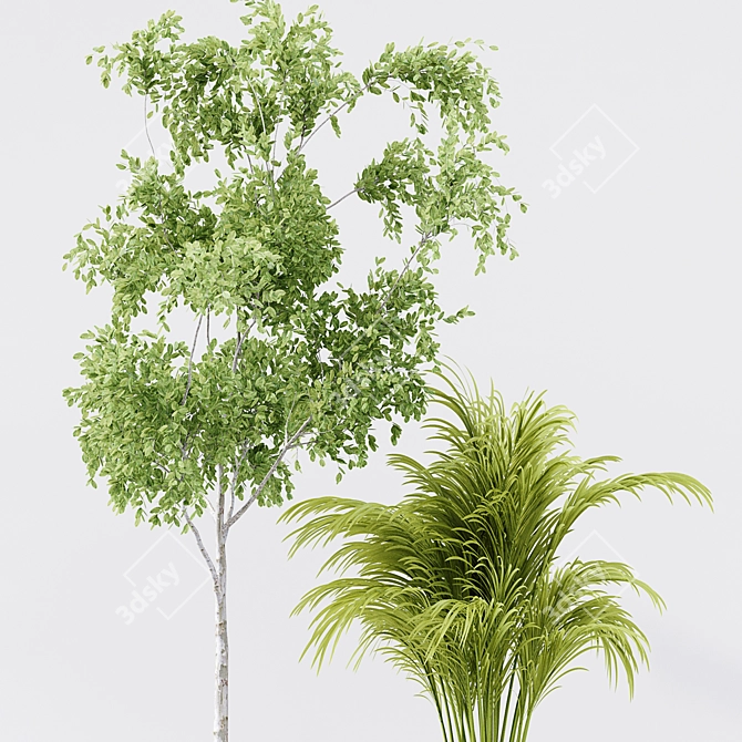 Lush Leaf Indoor Plant 3D model image 3