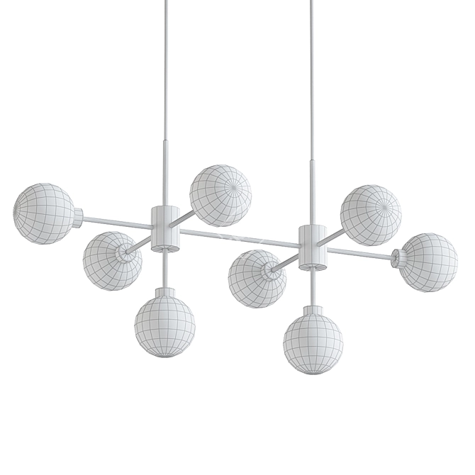 Helen 2014 10-Light Linear Ceiling 3D model image 2