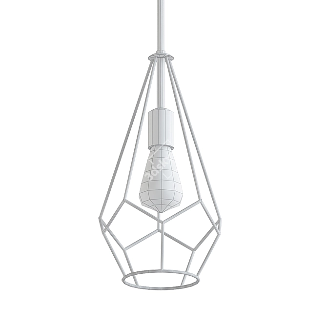 Elegant Aliria Pendant Light 3D model image 2