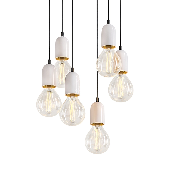 Elegant Carnaby Pendant Light 3D model image 1