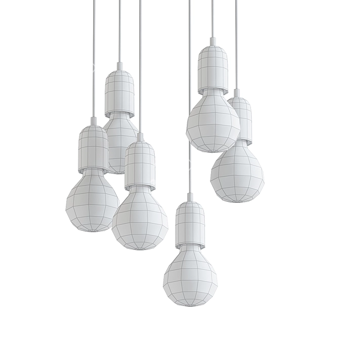 Elegant Carnaby Pendant Light 3D model image 2