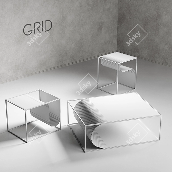 Flexible Folding Tables 3D model image 5