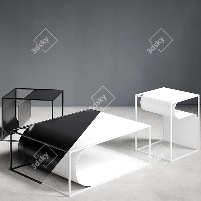 Flexible Folding Tables 3D model image 7