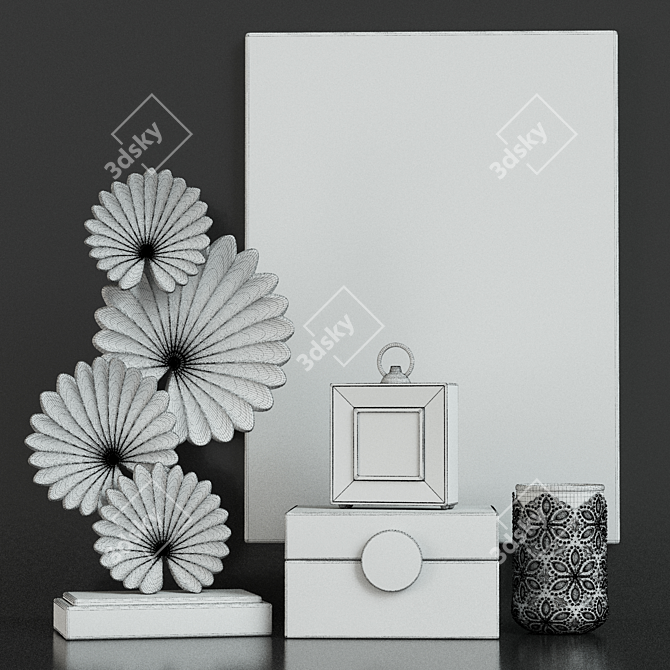 Title: Glimmering Home Decor Kit 3D model image 3